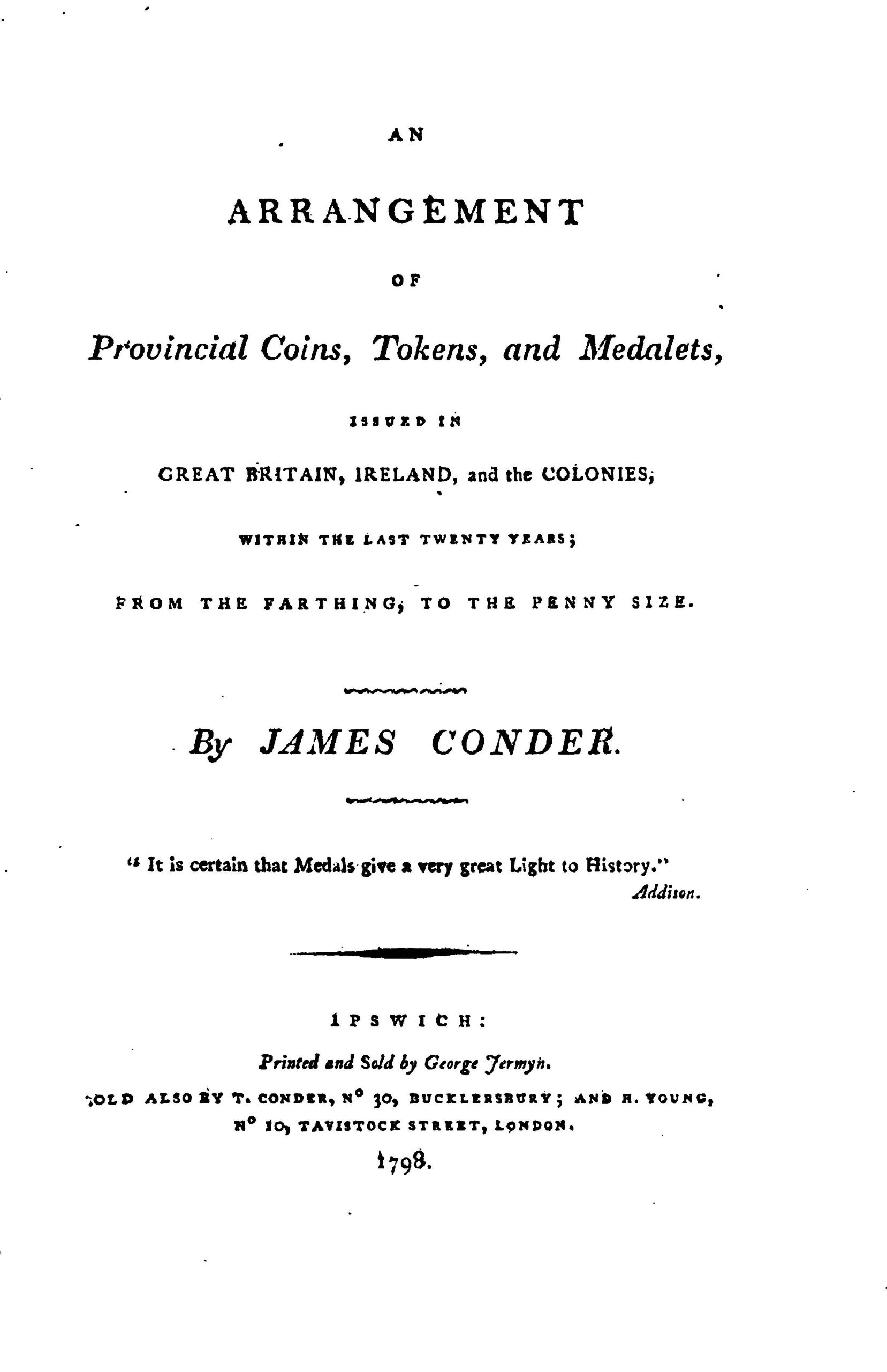 Conder Token Books Online – Conder Token Collectors Club